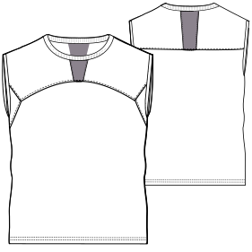 Patron ropa, Fashion sewing pattern, molde confeccion, patronesymoldes.com Vest velocity 6894 MEN T-Shirts
